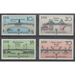 East Germany (GDR) - 1985 - Nb 2595/2598 - Bridges