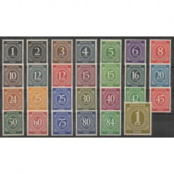 Germany - 1946 - Zones A.A.S - Nb 1/27