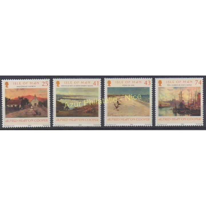 Timbres - Thème tableaux - Man (Ile de) - 2004 - No 1195/1198