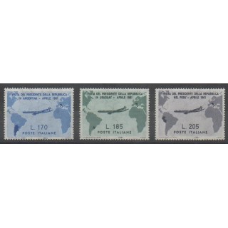 Buy this set of stamps of Italy of the year 1961 (Nb 845/847).