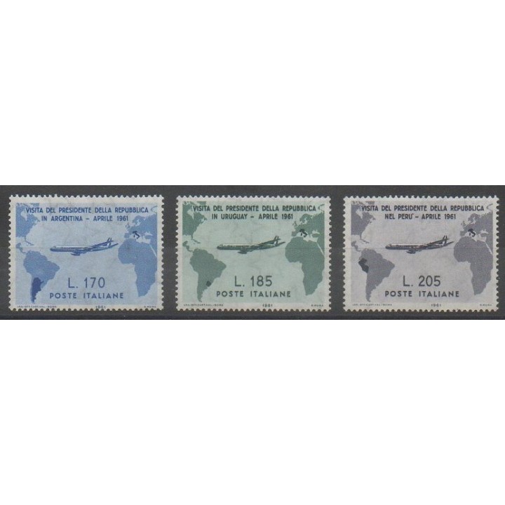 Acheter cette série de timbres d'Italie de l'année 1961 (No 845/847).