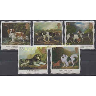 Timbres - Thème tableaux - Grande-Bretagne - 1991 - No 1511/1515