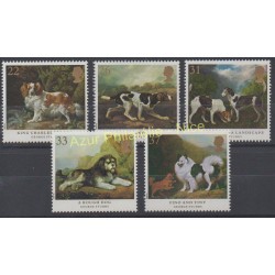 Great Britain - 1991 - Nb 1511/1515 - Painting - Dogs