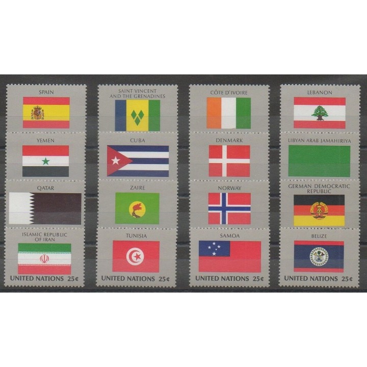 Buy this set of stamps of United Nations (UN - New York) of the year 1988 (Nb 521/536).