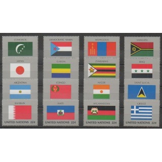 Acheter cette série de timbres des Nations Unies (bureau de New-York) de l'année 1987 (No 492/507).