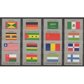 Acheter cette série de timbres des Nations Unies (bureau de New-York) de l'année 1985 (No 440/455).