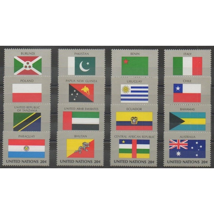 Acheter cette série de timbres des Nations Unies (bureau de New-York) de l'année 1984 (No 416/431).