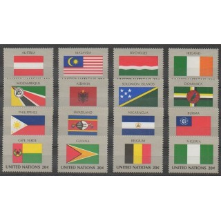 Acheter cette série de timbres des Nations Unies (bureau de New-York) de l'année 1982 (No 365/380).