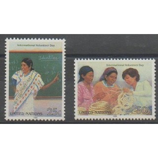 Acheter cette série de timbres des Nations Unies (bureau de New-York) de l'année 1988 (No 517/518).