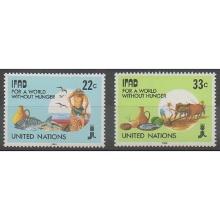 Buy this set of stamps of United Nations (UN - New York) of the year 1988 (Nb 513/514).