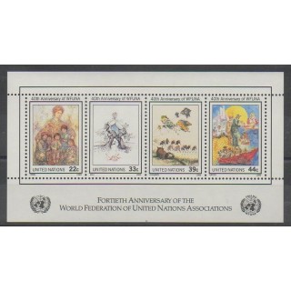 Buy this souvenir sheet  of United Nations (UN - New York) of the year 1986 (Nb BF9).
