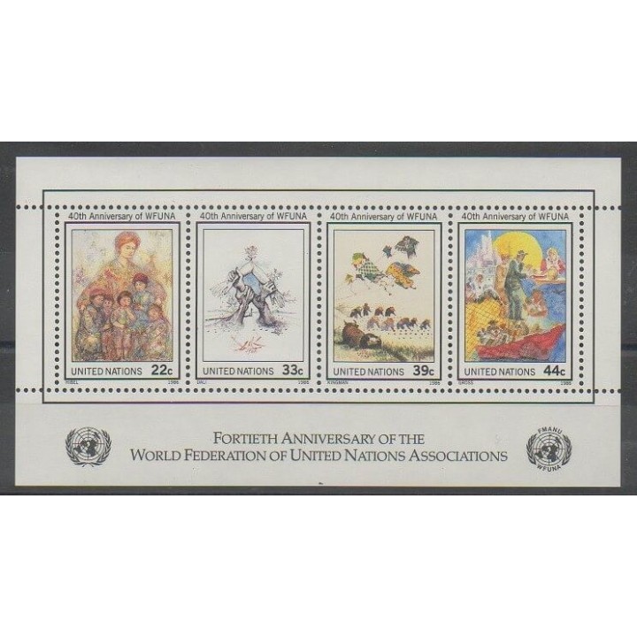 Acheter ce bloc-feuillet des Nations Unies (bureau de New-York) de l'année 1986 (No BF9).