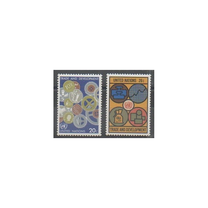 Buy this set of stamps of United Nations (UN - New York) of the year 1983 (Nb 388/389).
