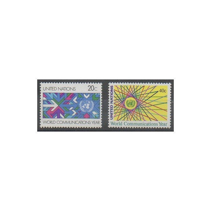 Acheter cette série de timbres des Nations Unies (bureau de New-York) de l'année 1983 (No 383/384).
