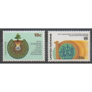 Acheter cette série de timbres des Nations Unies (bureau de New-York) de l'année 1981 (No 357/358).