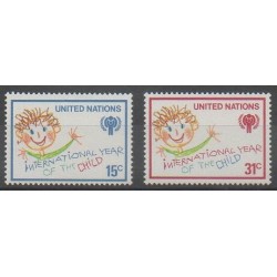 United Nations (UN - New York) - 1979 - Nb 302/303 - Children's drawings