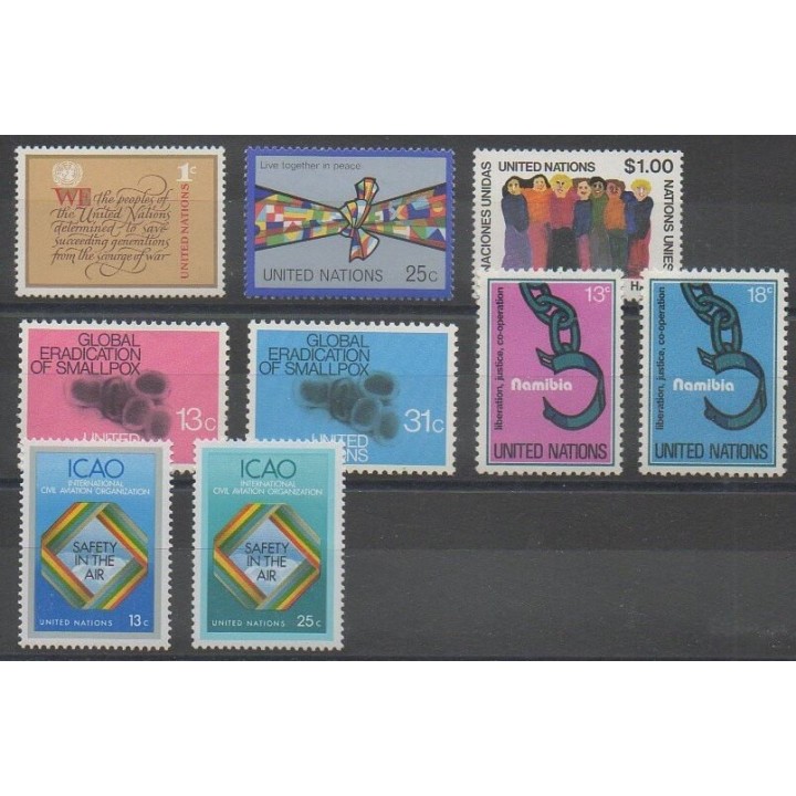 Buy this set of stamps of United Nations (UN - New York) of the year 1978 (Nb 283/291).