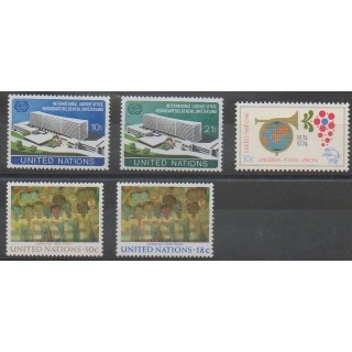 Buy this set of stamps of United Nations (UN - New York) of the year 1974 (Nb 237/241).