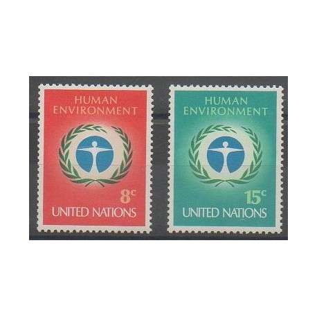 United Nations (UN - New York) - 1972 - Nb 222/223 - Environment