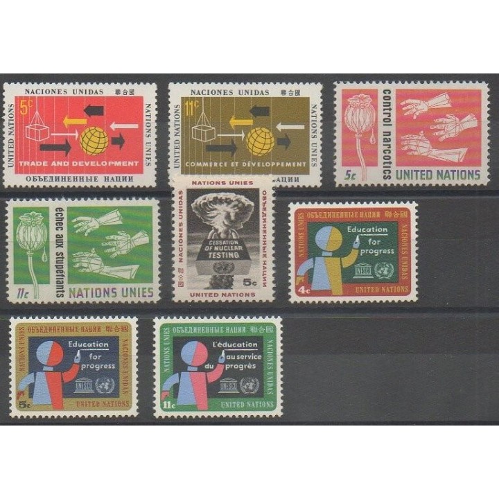Buy this set of stamps of United Nations (UN - New York) of the year 1964 (Nb 125/132).