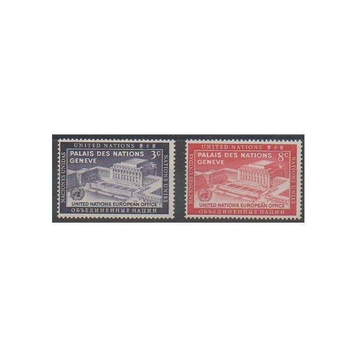 Buy this set of stamps of United Nations (UN - New York) of the year 1954 (Nb 25/26).