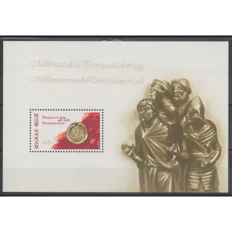 Belgium - 1980 - Nb BF56 - Various Historics Themes - Coins, Banknotes Or Medals