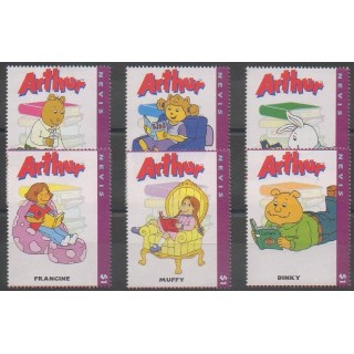 Acheter ces timbres de l'île de Nevis de l'année 2004 (No 1769A/1769F).