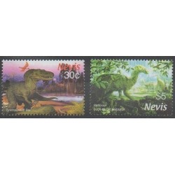 Nevis - 2005 - No 1866/1867 - Animaux préhistoriques