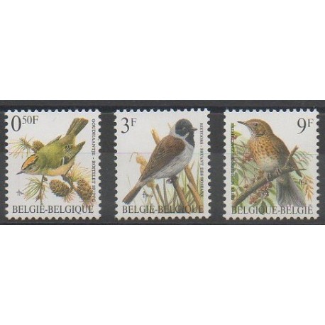 Belgique - 1991 - No 2424/2426 - Oiseaux
