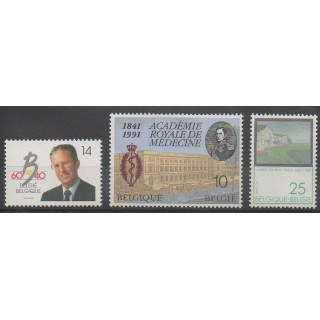 Acheter cette série de timbres de Belgique de l'année 1991 (No 2415/2417).