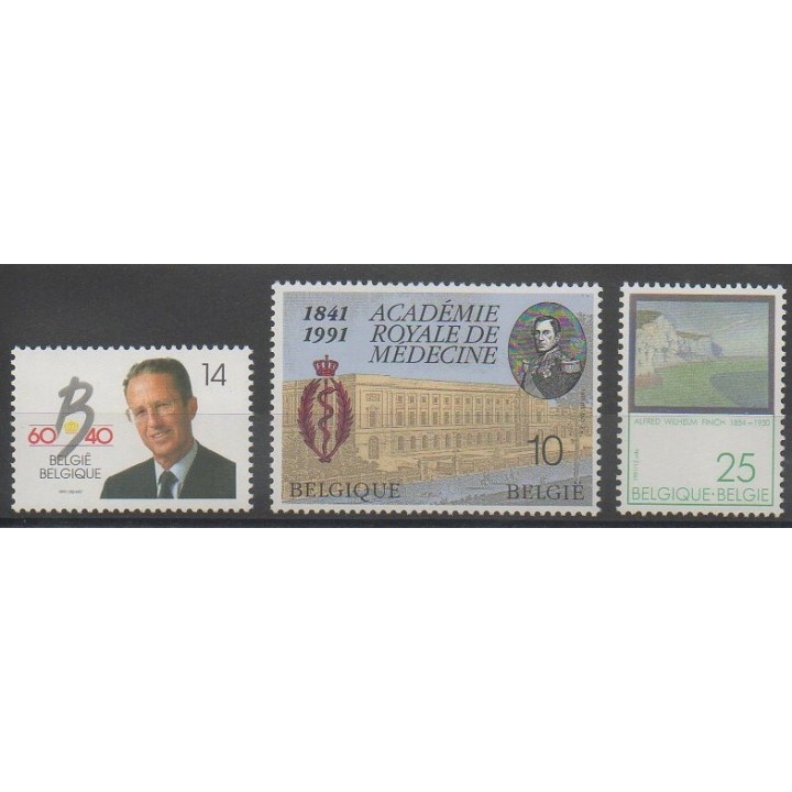 Buy this set of stamps of Belgium of the year 1991 (Nb 2415/2417).
