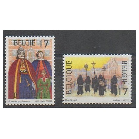 Belgium - 1995 - Nb 2823/2824 - Folklore