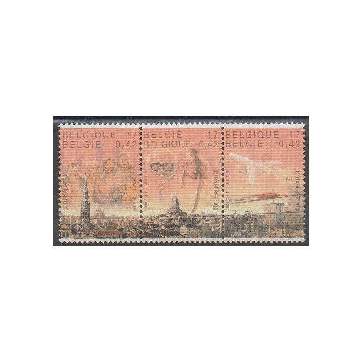 Buy this set of stamps of Belgium of the year 2000 (Nb 2881/2883).