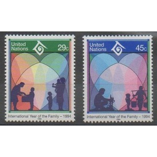 Acheter cette série de timbres des Nations Unies (bureau de New-York) de l'année 1994 (No 649/650).