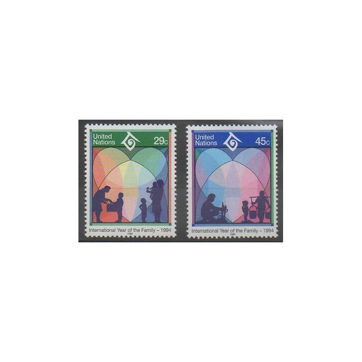 Acheter cette série de timbres des Nations Unies (bureau de New-York) de l'année 1994 (No 649/650).