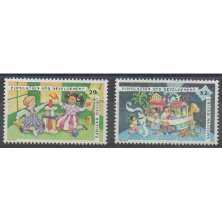 Buy this set of stamps of United Nations (UN - New York) of the year 1994 (Nb 663/664).
