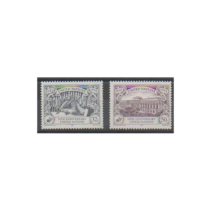 Buy this set of stamps of United Nations (UN - New York) of the year 1995 (Nb 675/676).