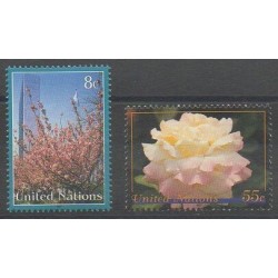 Nations Unies (ONU - New-York) - 1997 - No 718/719 - Roses