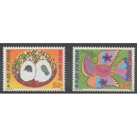 United Nations (UN - New York) - 1996 - Nb 706/707 - Children's drawings