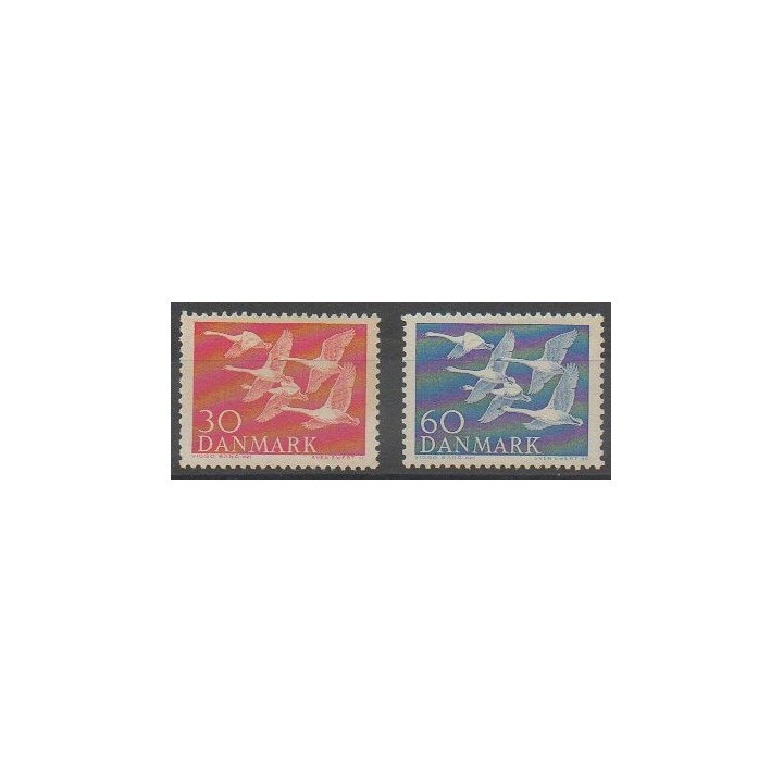 Acheter cette série de timbres du Danemark de l'année 1956 (No 372/373).