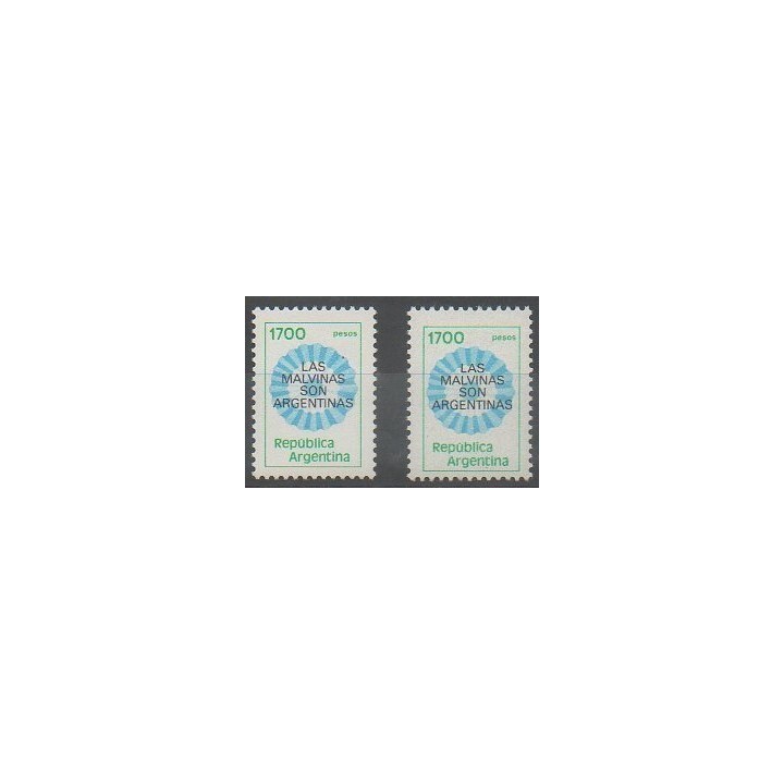 Acheter cette série de timbres d'Argentine de l'année 1982 (No 1288/1288a).
