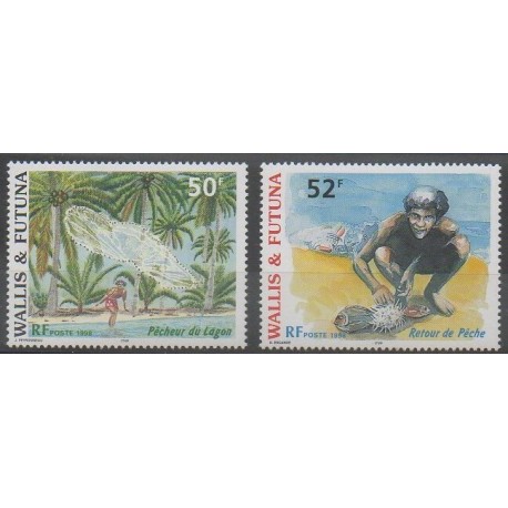 Wallis et Futuna - 1998 - No 518/519 - Artisanat ou métiers