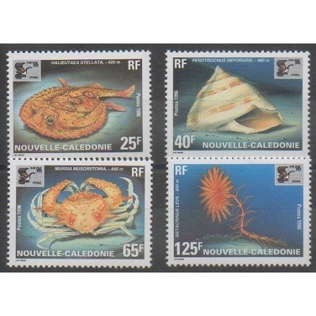 Nouvelle-Calédonie - 1996 - No 710/713 - Vie marine - Philatélie
