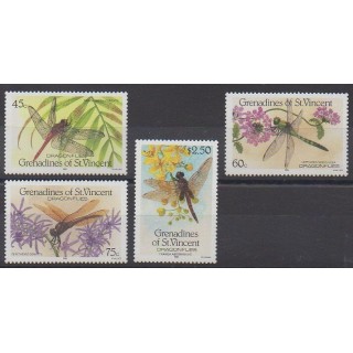 Acheter cette série de timbres de Saint-Vincent (Iles Grenadines) de l'année 1986 (No 479/482).