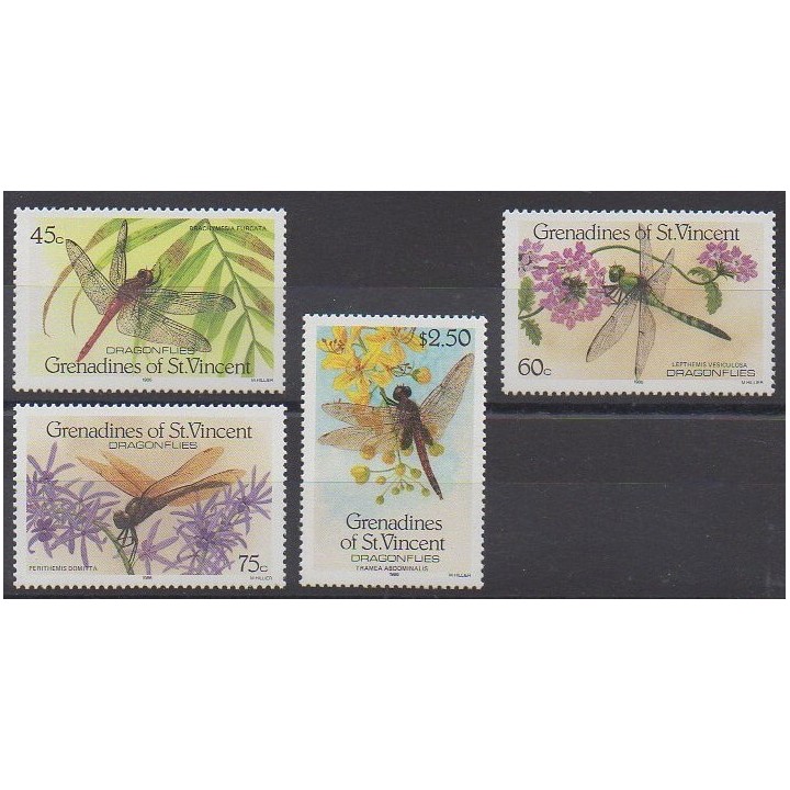 Acheter cette série de timbres de Saint-Vincent (Iles Grenadines) de l'année 1986 (No 479/482).