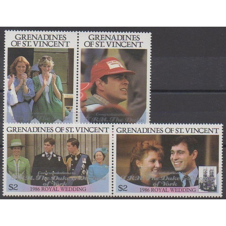 Buy this set of stamps of Saint Vincent (Grenadines) of the year 1986 (Nb 475/478).