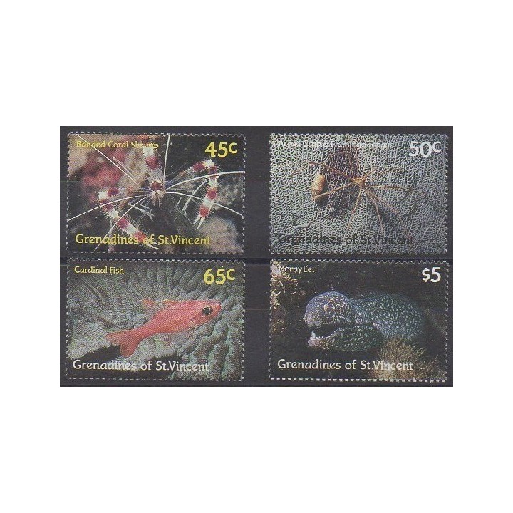 Buy this set of stamps of Saint Vincent (Grenadines) of the year 1987 (Nb 528/531).