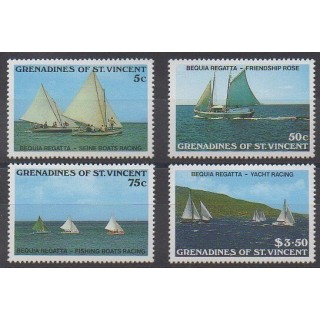 Acheter cette série de timbres de Saint-Vincent (Iles Grenadines) de l'année 1988 (No 538/541).