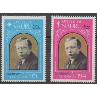 Acheter cette série de timbres de Nauru de l'année 1974 (No 115/116).