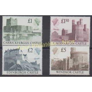 Timbres - Thème monuments - Grande-Bretagne - 1988 - No 1340/1343